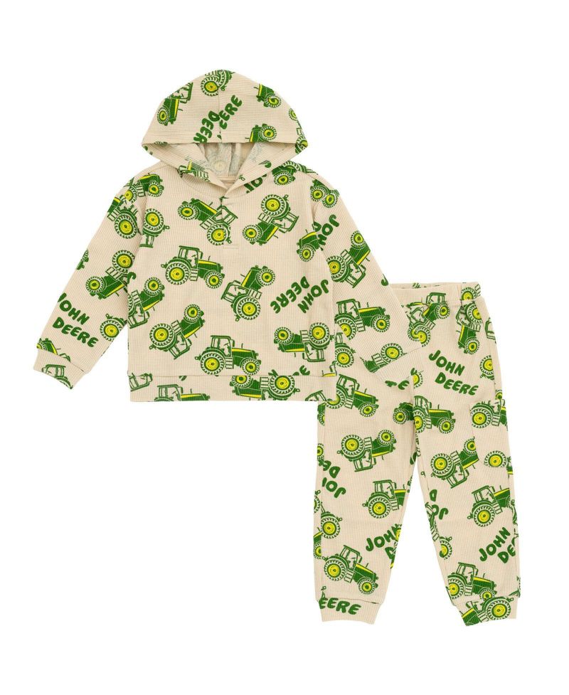 Baby Boys Hoodie and Thermal Pants Set
