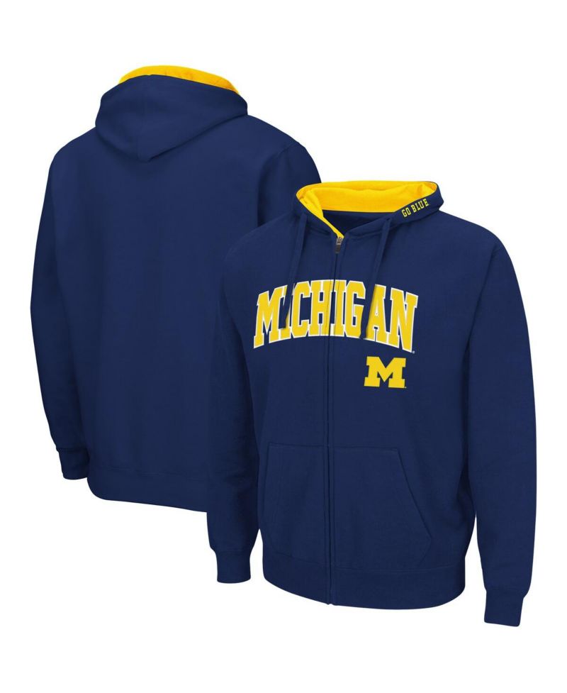 Men's Michigan Wolverines Arch Logo 3.0 Full-Zip Hoodie