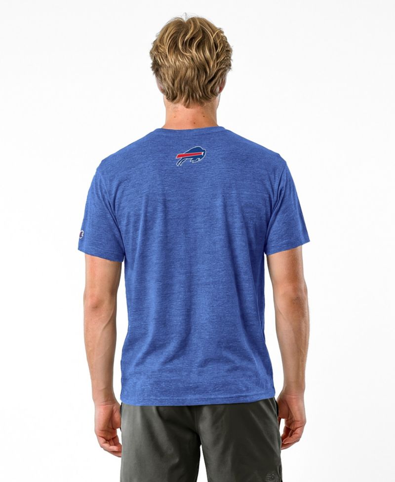 Men's Royal Buffalo Bills Disney X Champion Tri-Blend T-Shirt
