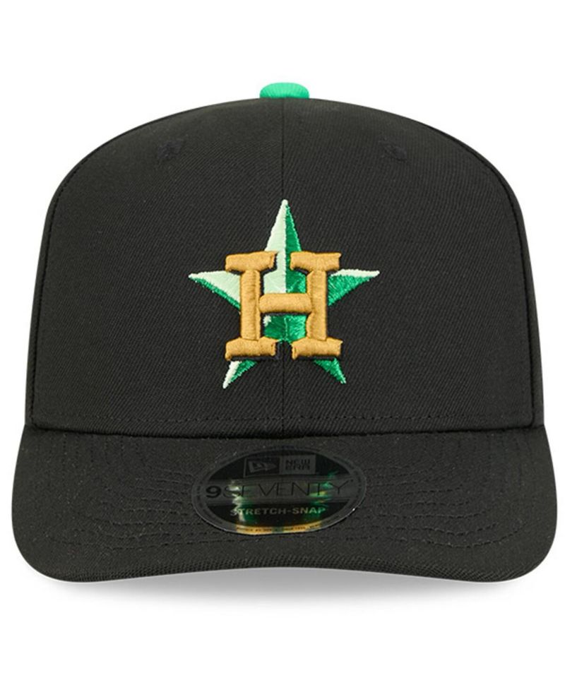 Men's Black Houston Astros 2026 St. Patrick's Day 9SEVENTY Adjustable Hat