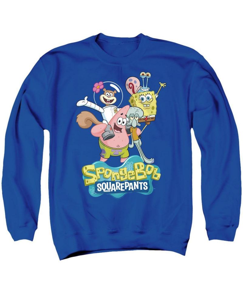 Men's Group Shot Graphic Long-Sleeve Crewneck Sweatshirt