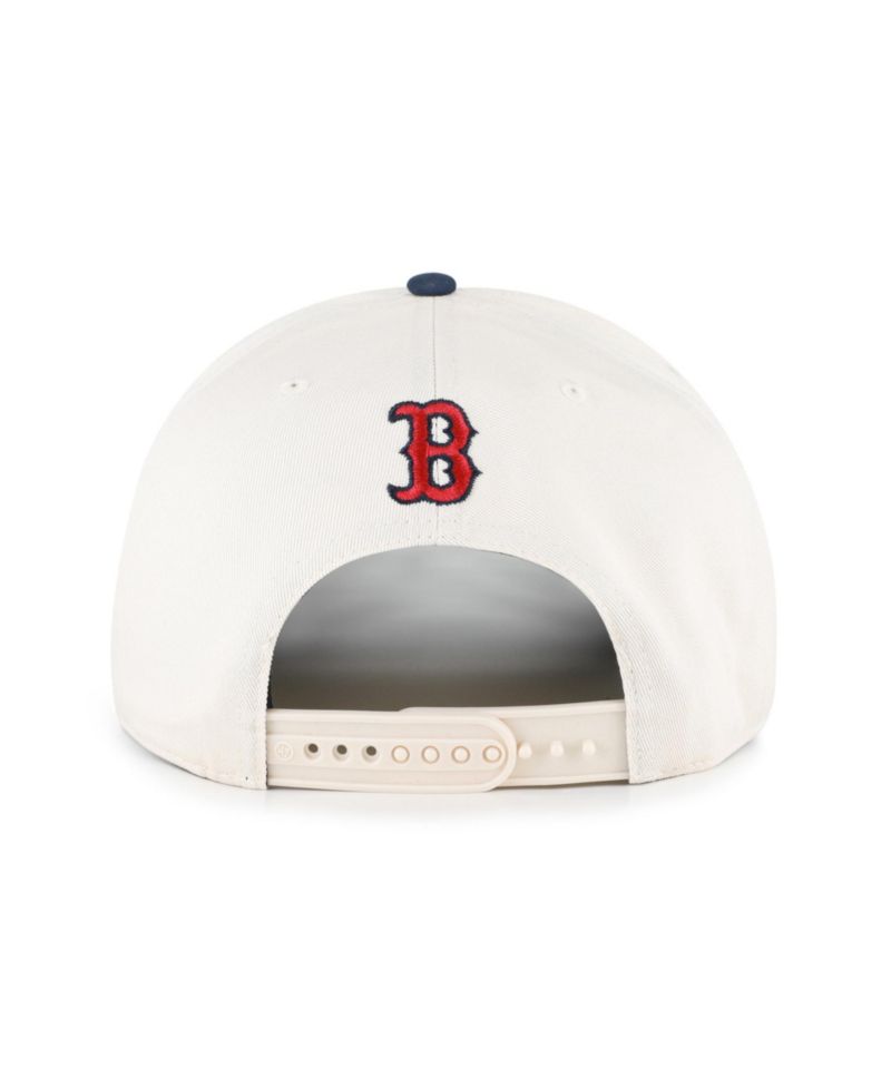 Men's Natural/Navy Boston Red Sox Rope Script Hitch Adjustable Hat