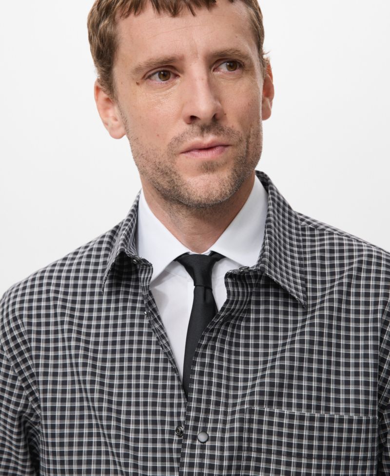 Men's Cotton Relaxed-Fit Check Shirt