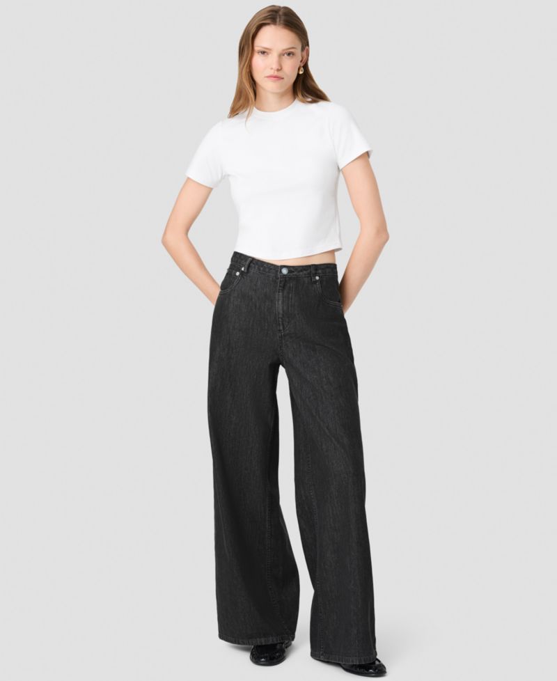 Women's Elton High-Waisted Wide-Leg Denim Jeans