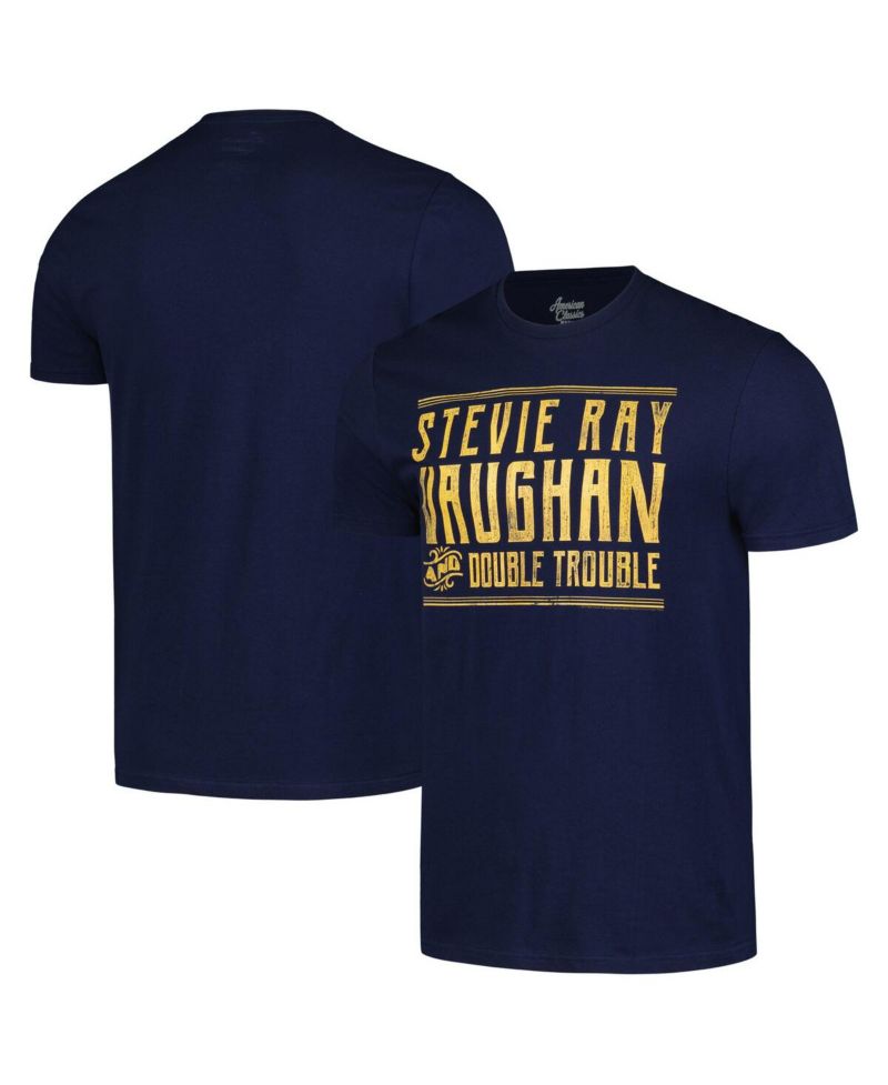 Men's and Women's Navy Stevie Ray Vaughan Double Trouble Graphic T-Shirt