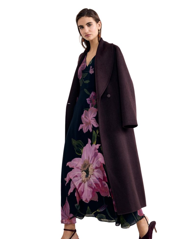 Women's Betty Floral A-Line Billowed 3/4-Sleeve Maxi Dress