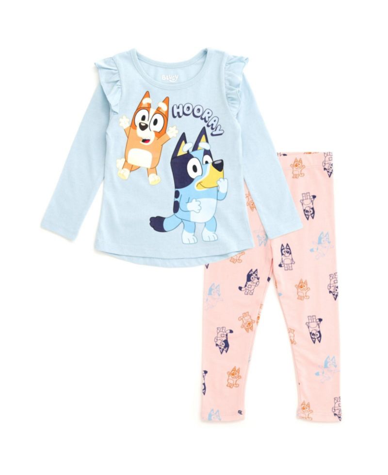 Little Girls T-Shirt and Leggings Outfit Set