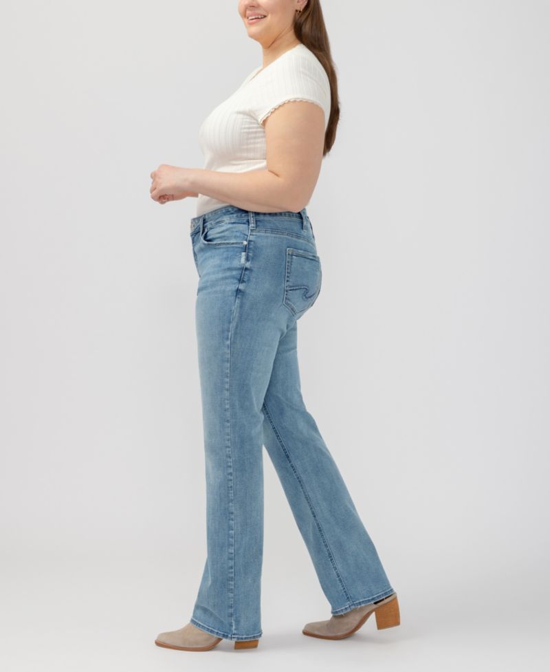 Plus Size Elyse Mid-Rise Bootcut Jeans