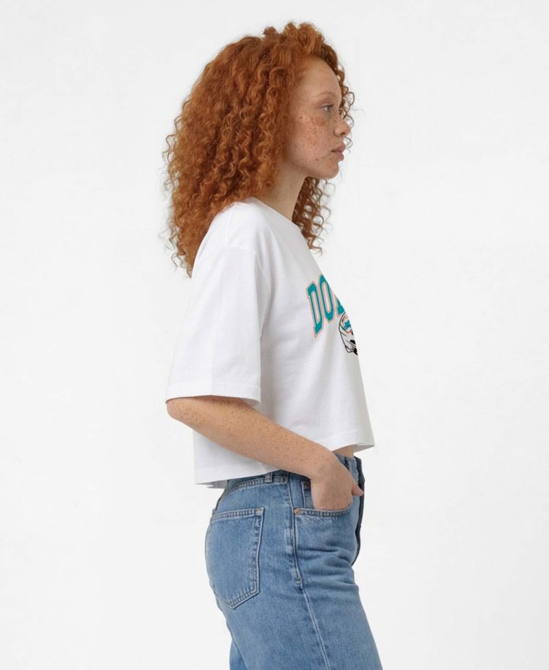 Women's Miami Dolphins Boyfriend-Cropped T-Shirt