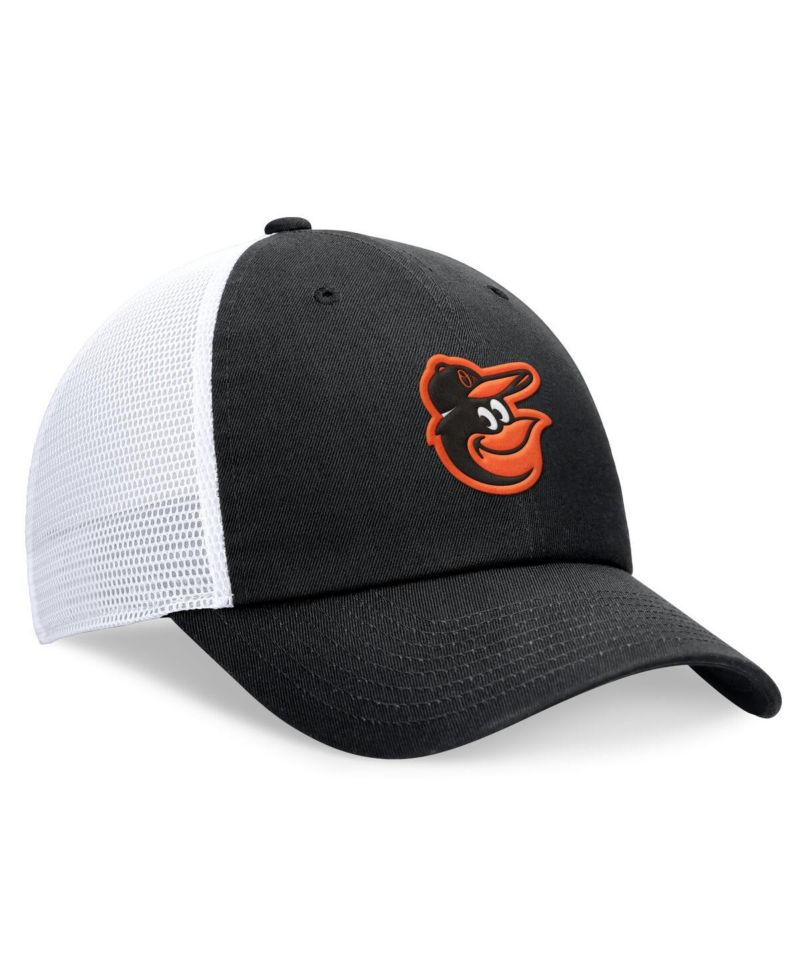 Men's Black Baltimore Orioles Club Trucker Adjustable Hat