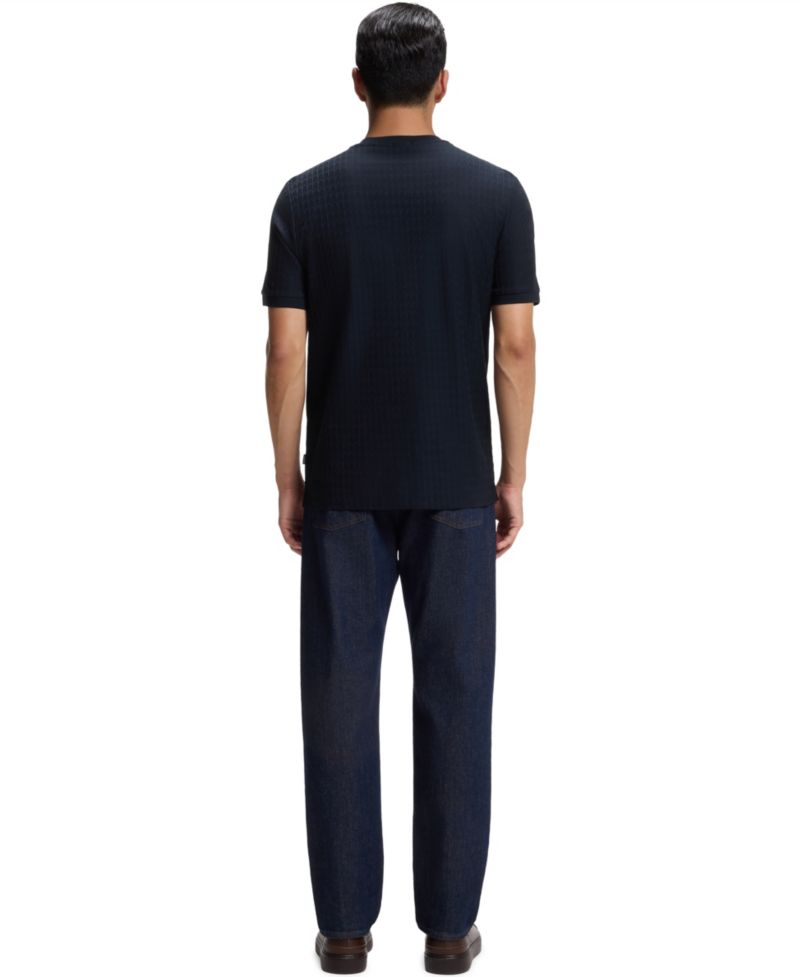 BOSS by Men's Cotton Jacquard Regular-Fit T-Shirt