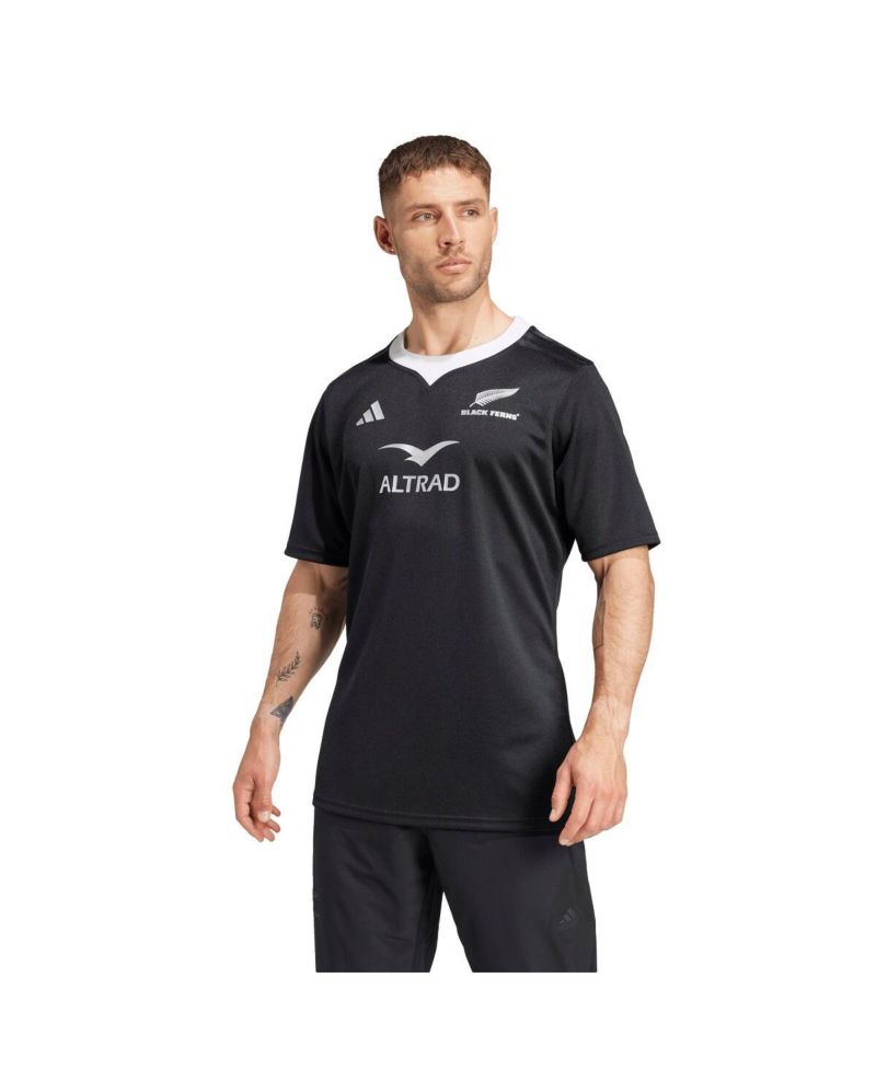 Men's Black New Zealand Rugby 2024/25 Black Ferns Home Replica Jersey