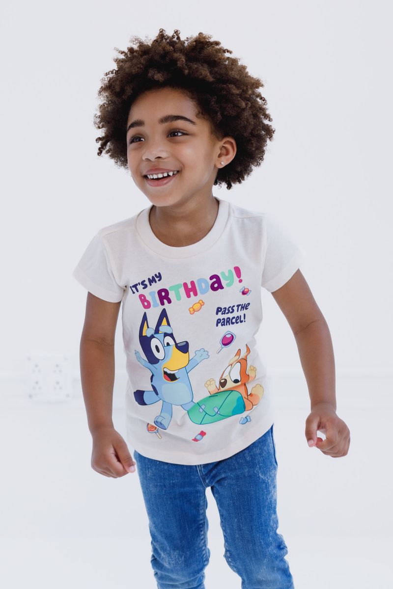 Boys' and Girls' Holiday and Birthday Short Sleeve T-Shirt