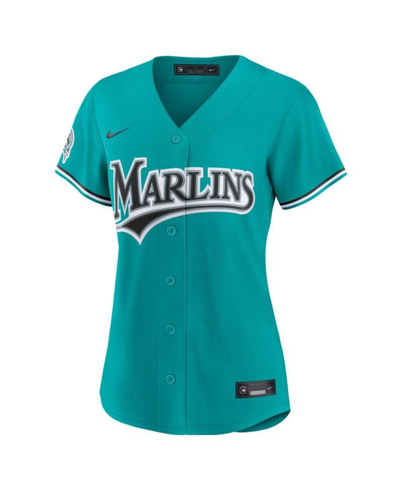 Women's Teal Miami Marlins Alternate Stadium Jersey