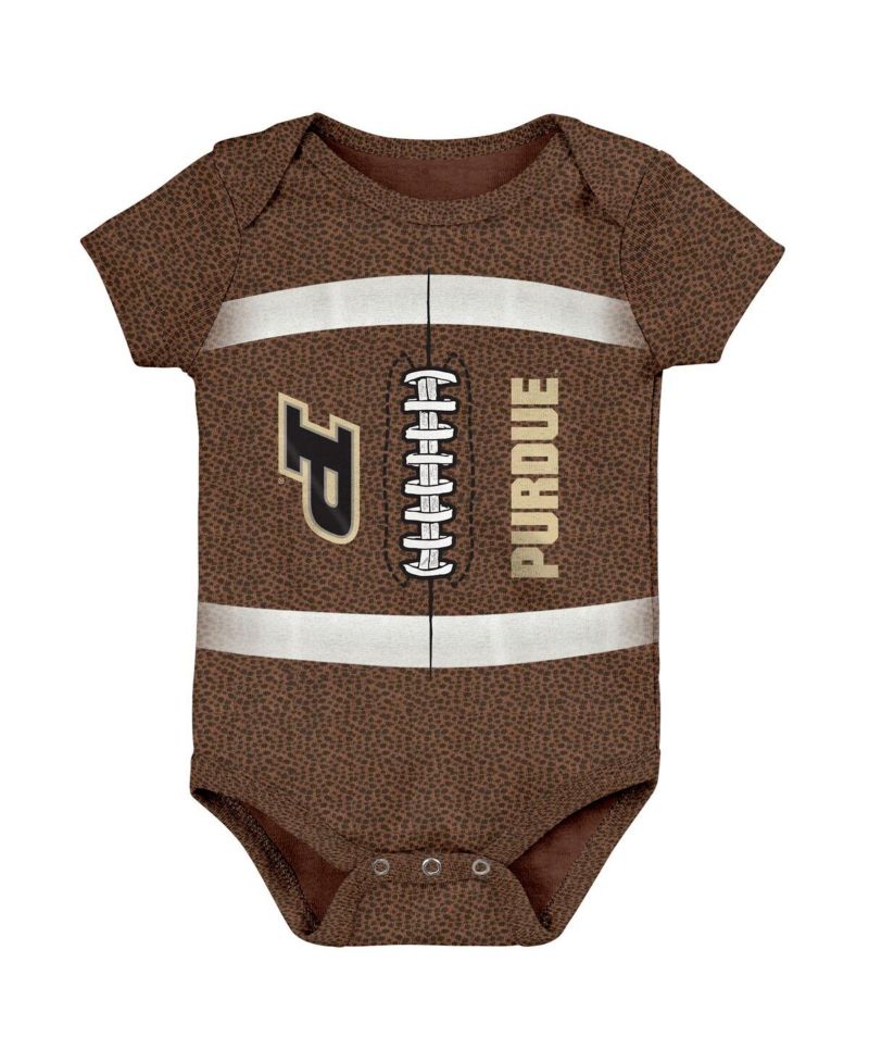 Newborn Brown Purdue Boilermakers Football Bodysuit