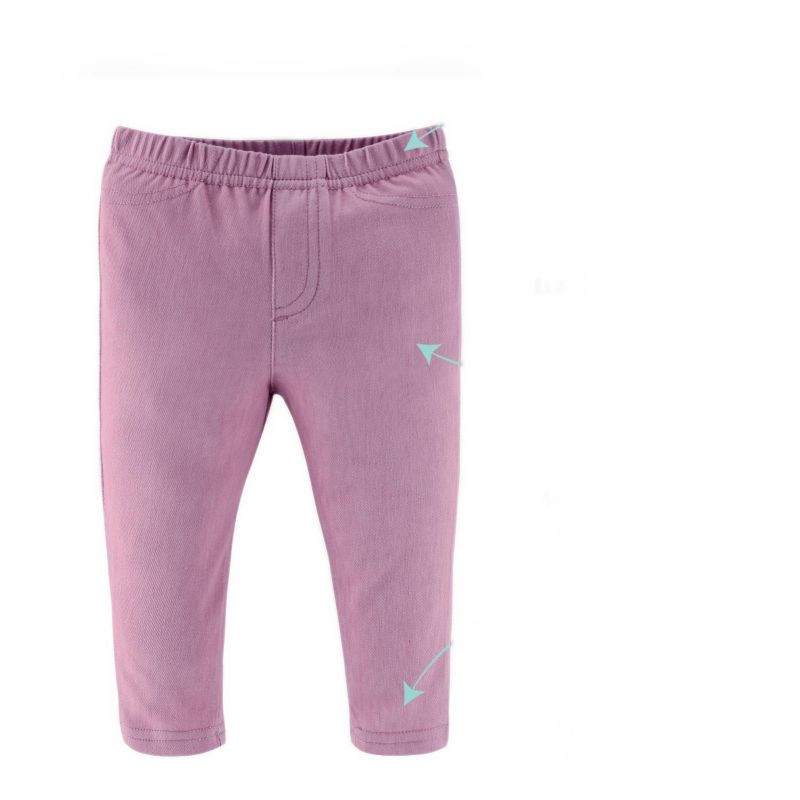 Baby Girls Jeggings, 4-Pack