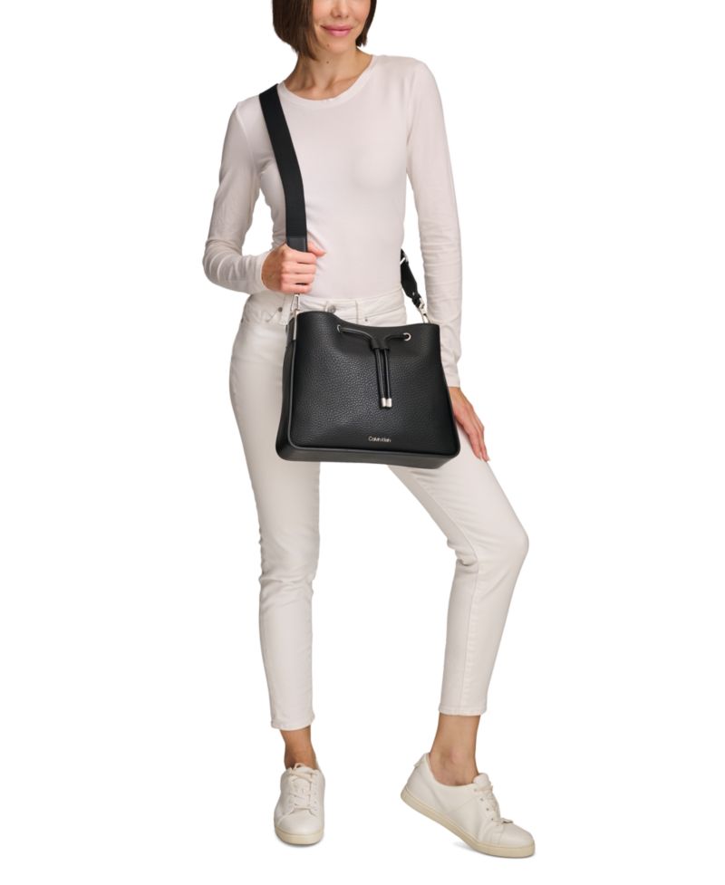 Fay Drawstring Hobo with Adjustable Web Strap