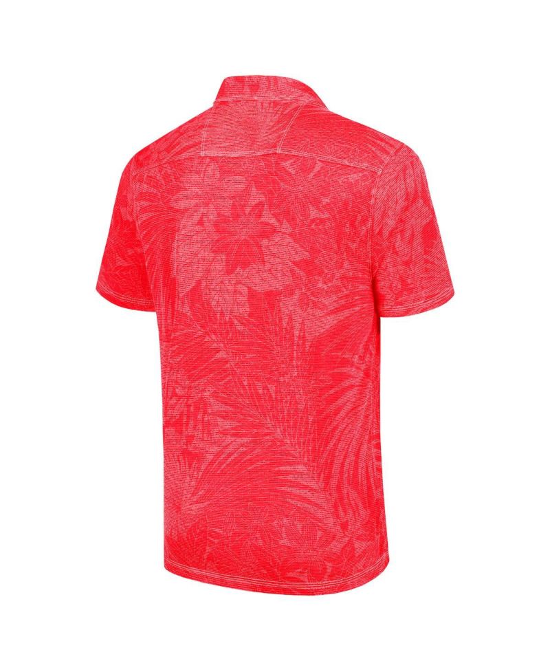 Men's Red Atlanta Falcons Sport Santiago Paradise Polo Shirt