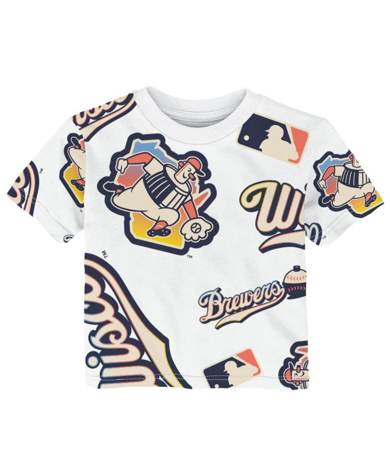 Baby Boys and Girls White Milwaukee Brewers 2026 City Connect Game Day T-Shirt