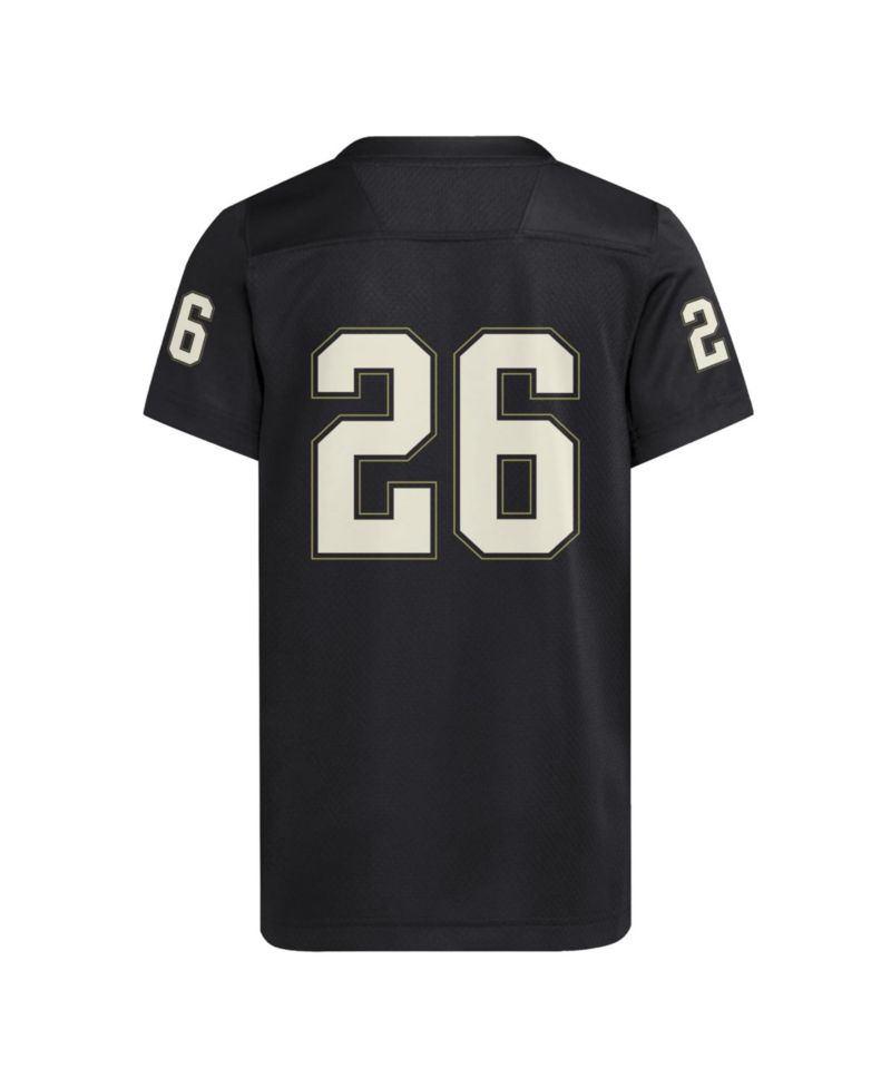 Big Boys and Girls 26 Black Louisville Cardinals For the Ville Strategy Football Jersey