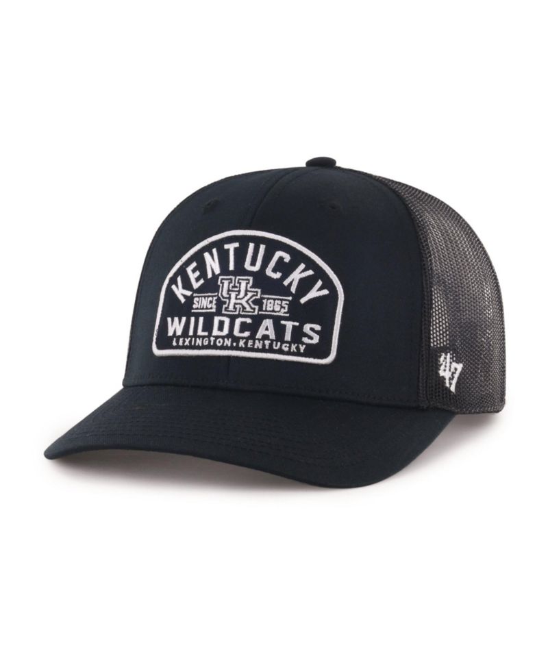 Men's '47 Black Kentucky Wildcats Leland Trucker Adjustable Hat