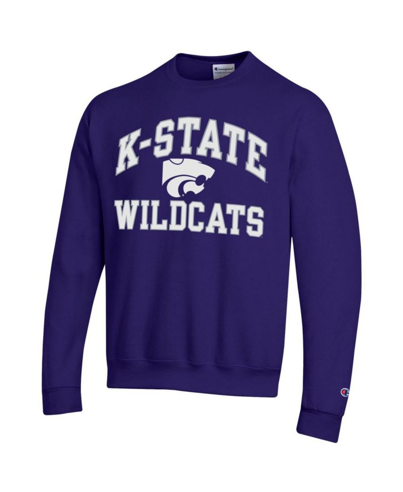 Men's Purple Kansas State Wildcats High Motor Pullover Sweatshirt