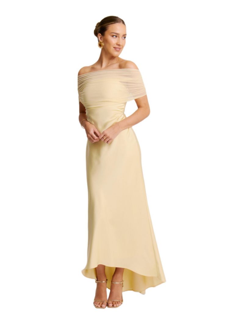 Women's Bardot Satin Maxi Dress