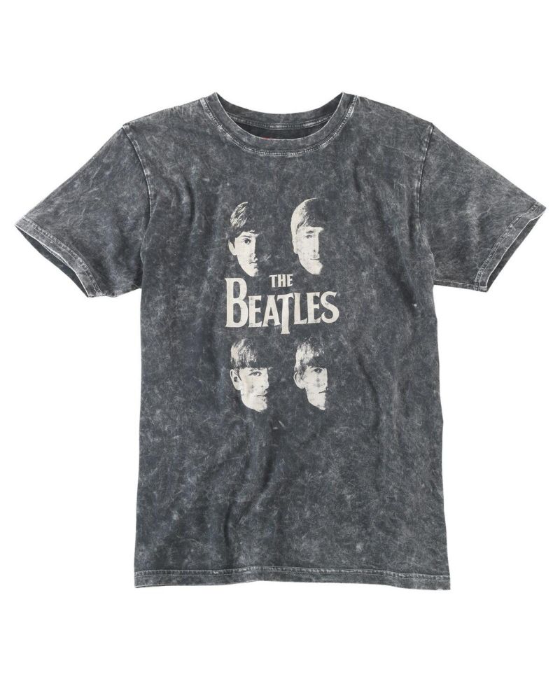 Men's Black the Beatles Mineral T-Shirt