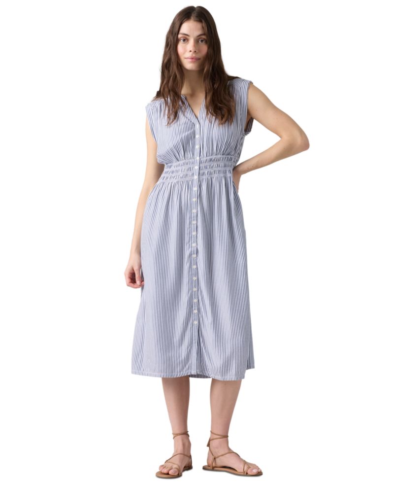 Women's Beatrice Button-Front Midi Dress