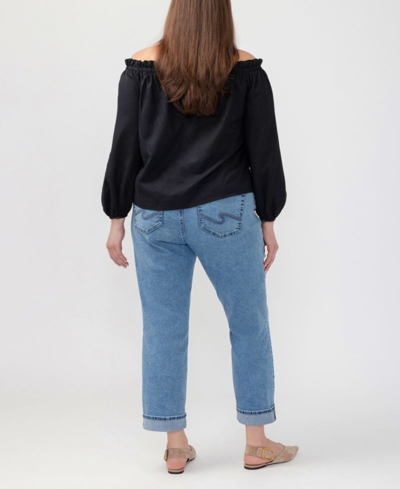 Plus Size Avery High-Rise Straight Jeans