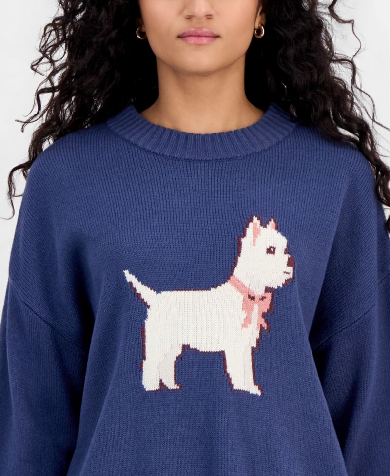Juniors' Teddy Bear Tunic Sweater