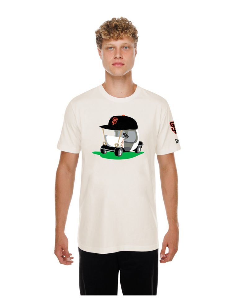 Men's Natural San Francisco Giants Golf Mascot T-Shirt