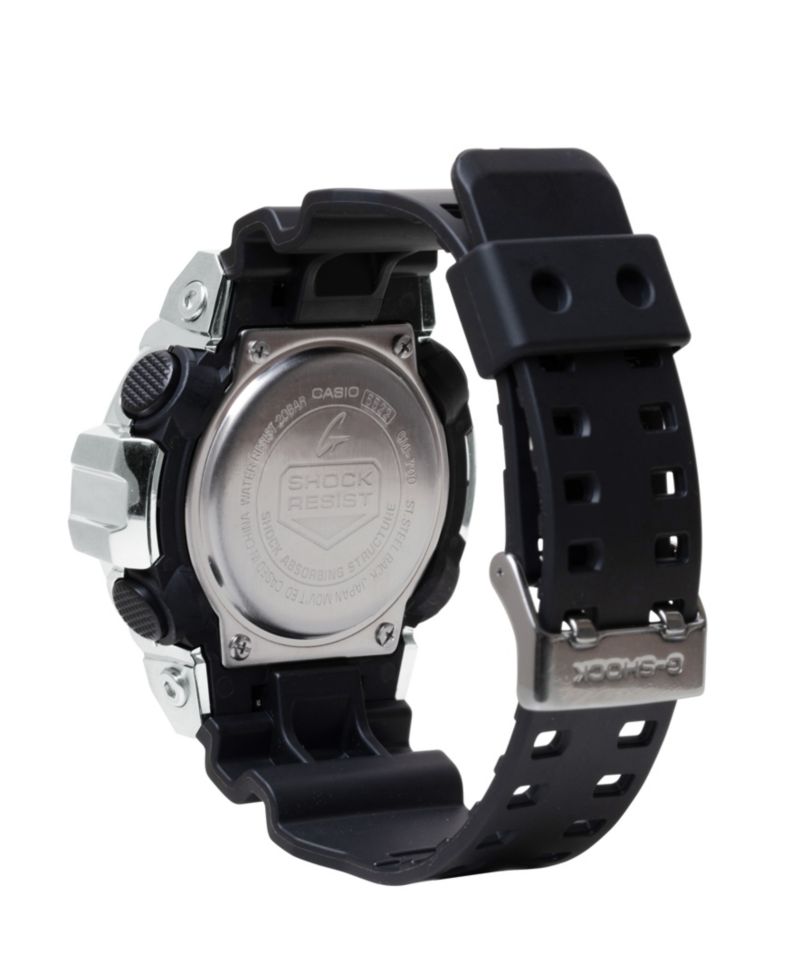 Men's Japanese Quartz Black Resin Watch, 53.4mm, GM700-1A