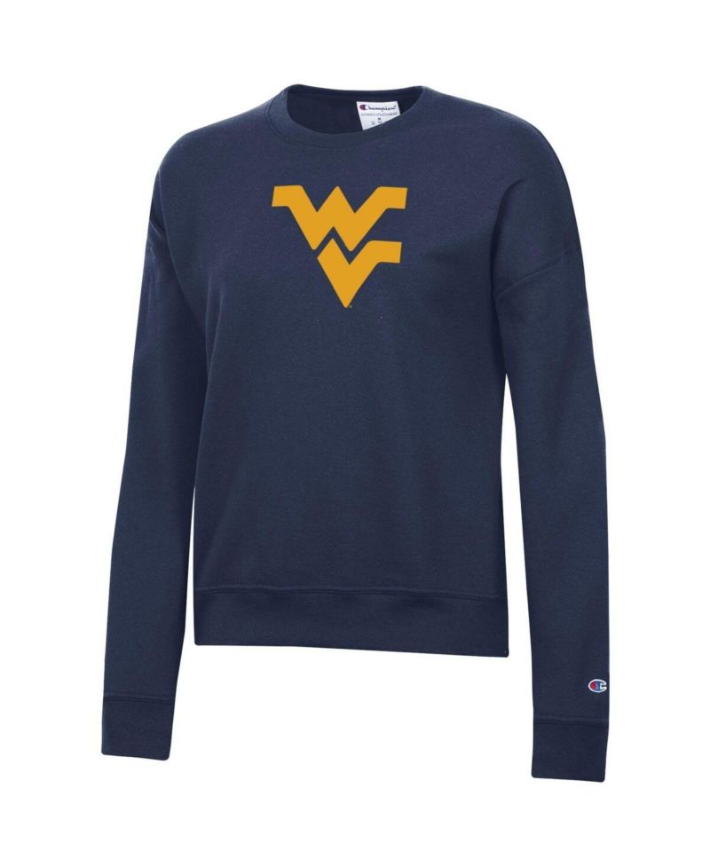 Women's Navy West Virginia Mountaineers Powerblend Sweatshirt