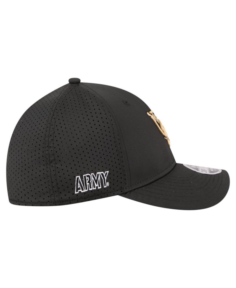 Men's Black Army Black Knights 39THIRTY M-Crown Stretch Hat