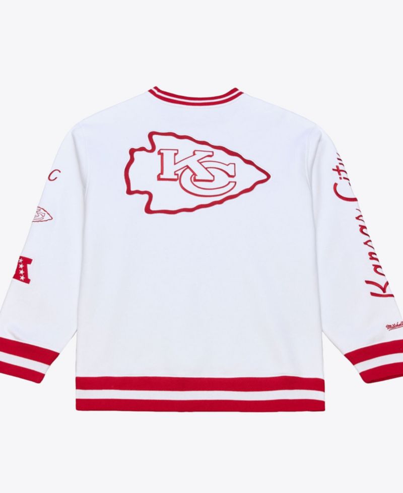Men's White Kansas City Chiefs Arctic Fleece Sweatshirt