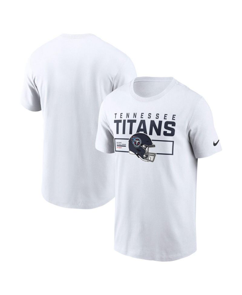 Men's White Tennessee Titans Primetime Helmet Essential T-Shirt