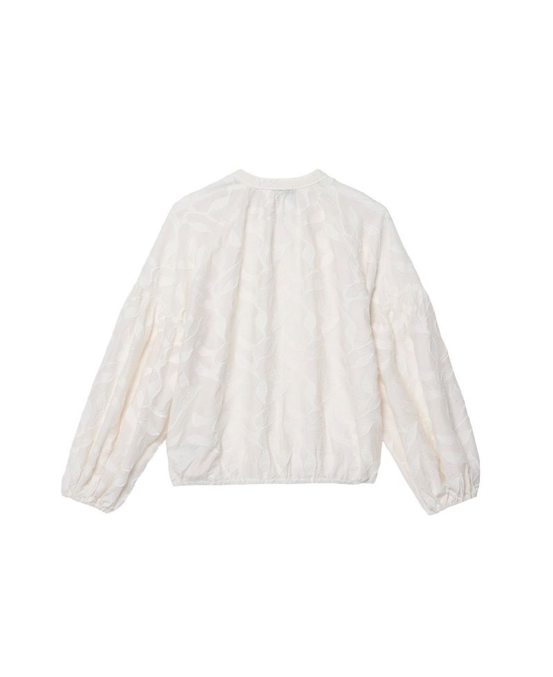 Women's Floral Jacquard Blouse