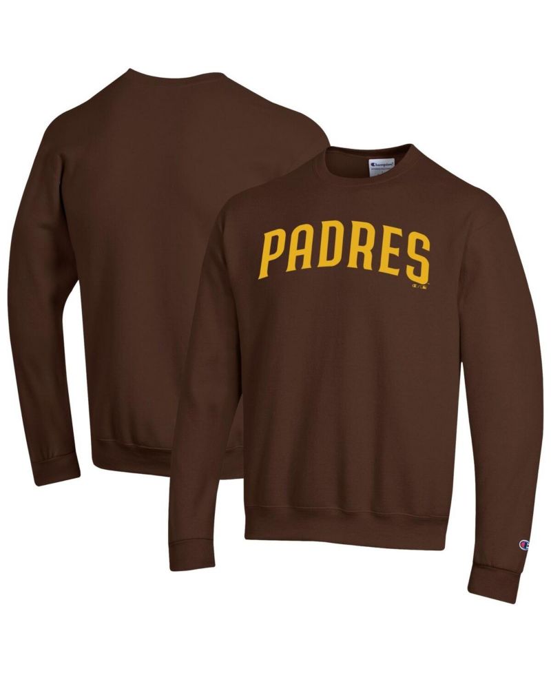 Men's Brown San Diego Padres Powerblend Wordmark Sweatshirt