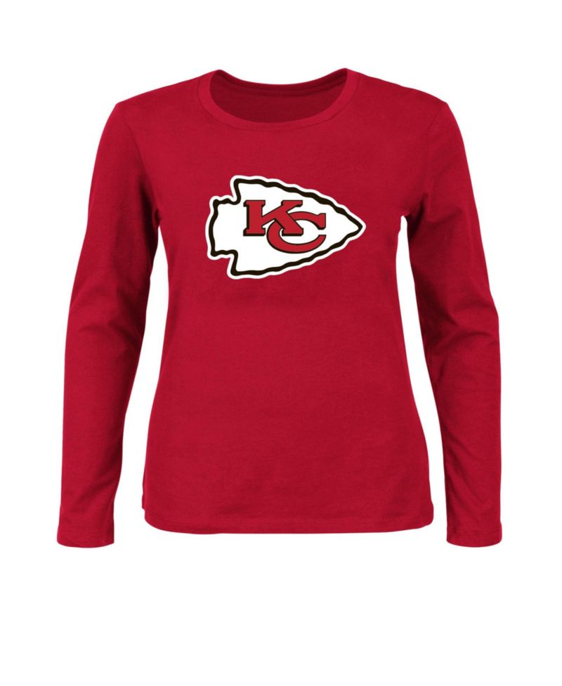 Women's Kansas City Chiefs Long-Sleeve Scoop Neck T-Shirt