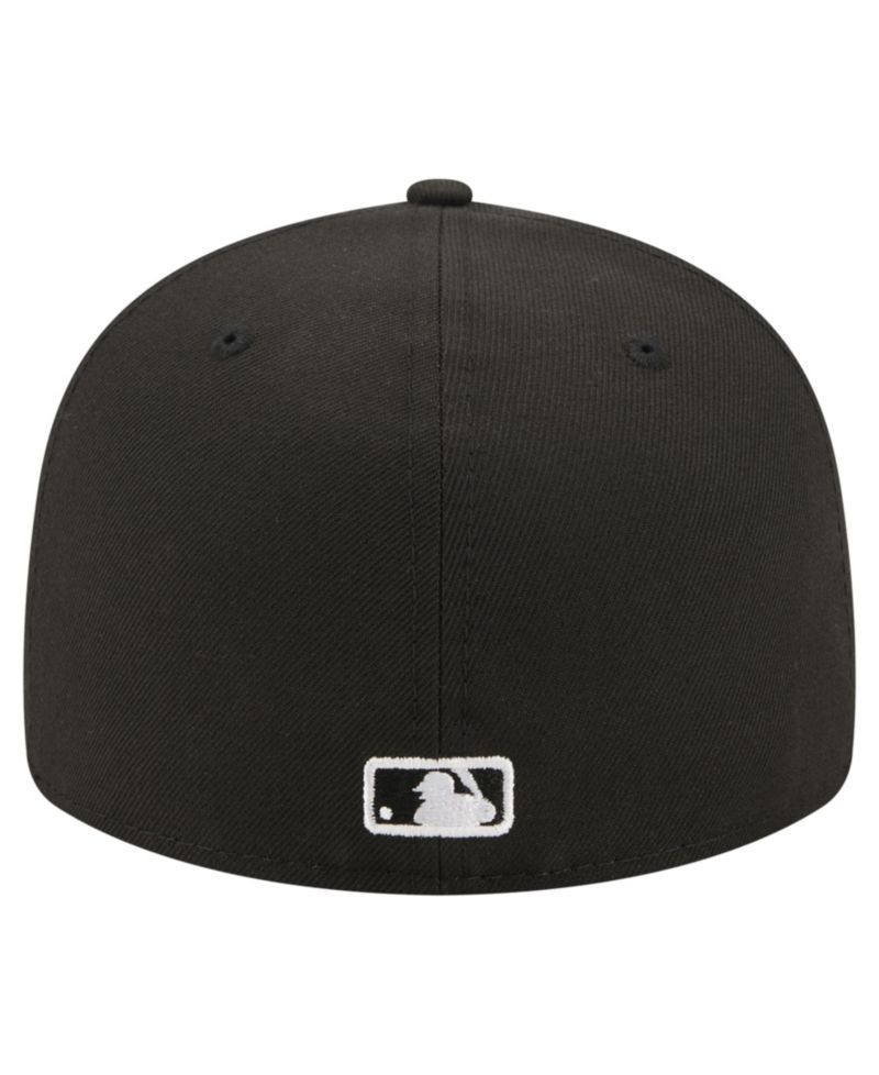 Men's Black New York Yankees Americana Bald Eagle Pre-Curved 59FIFTY Fitted Hat