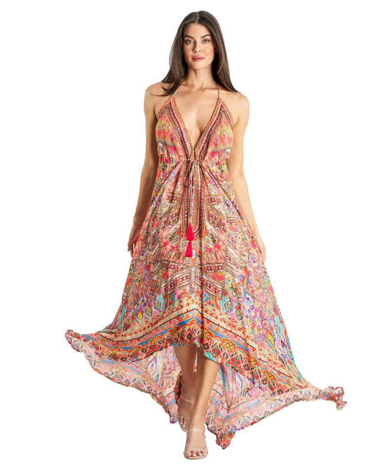 Women's Maxi Halterneck Dress