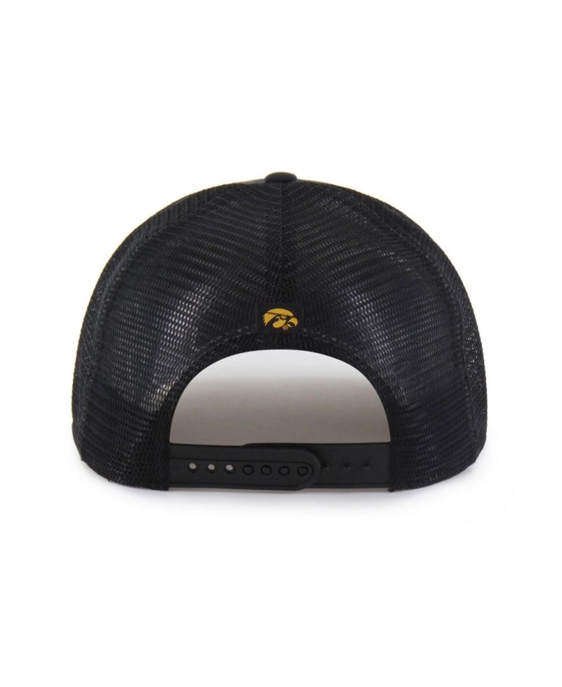 Men's and Women's '47 Black Iowa Hawkeyes brrr&deg; Condor Mesh Hitch Adjustable Hat