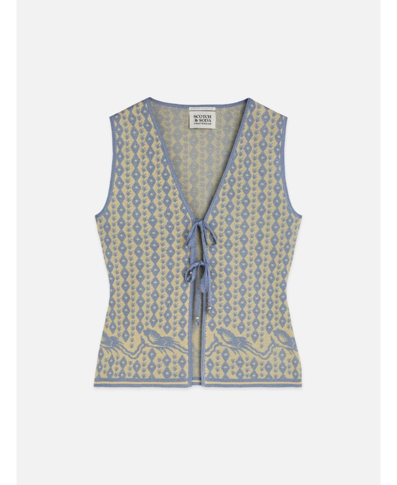 Women's Scotch and Soda Jacquard Knitted Vest