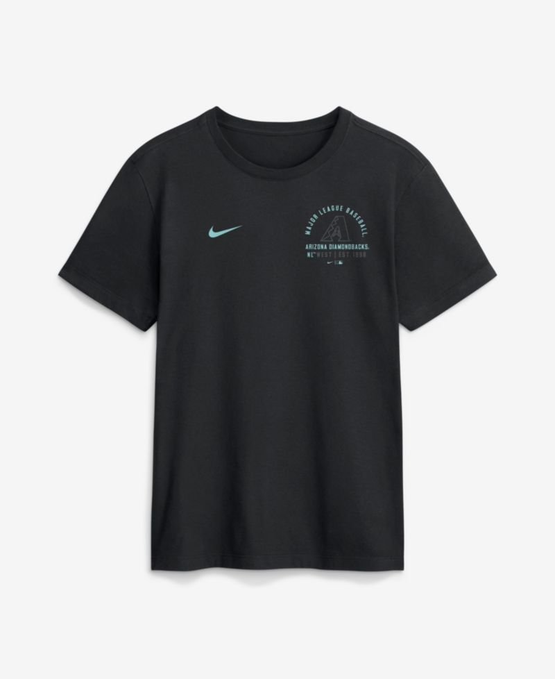 Men's Black Arizona Diamondbacks Split Logo T-Shirt