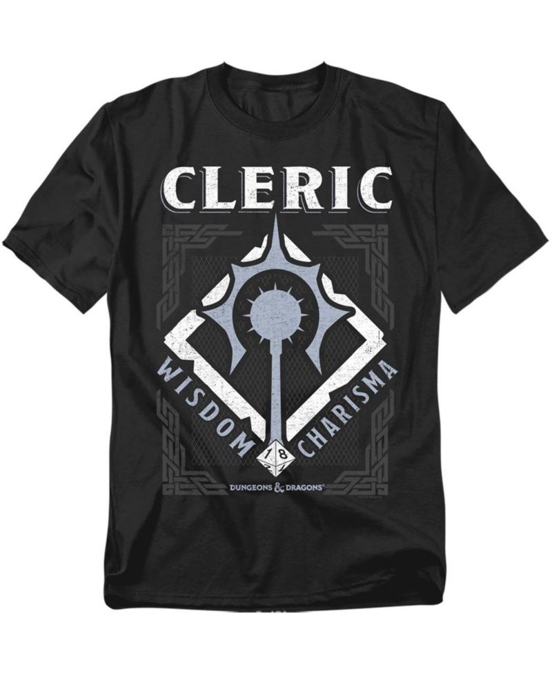 Big & Tall Dungeons Dragons Cleric Wisdom Charisma T-Shirt