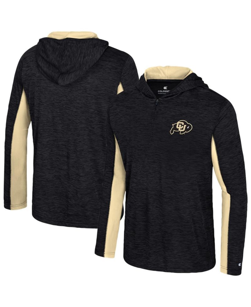Men's Black Colorado Buffaloes Always Sunny Quarter-zip Hoodie