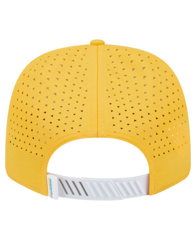Men's White/Yellow Los Angeles Chargers Established Patch 9SEVENTY Adjustable Hat