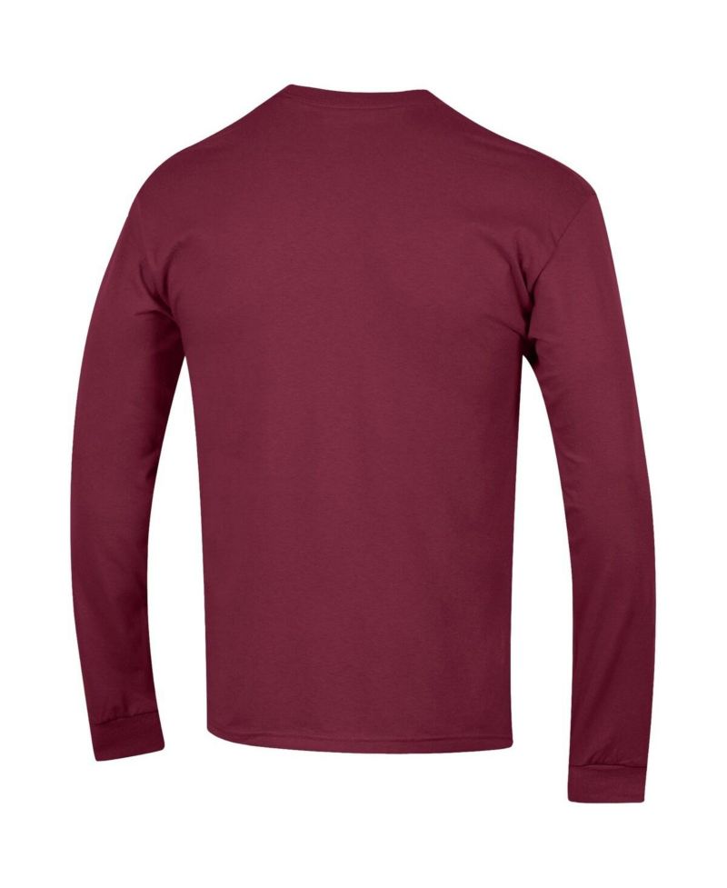 Men's Burgundy Washington Commanders Seal Long Sleeve T-Shirt