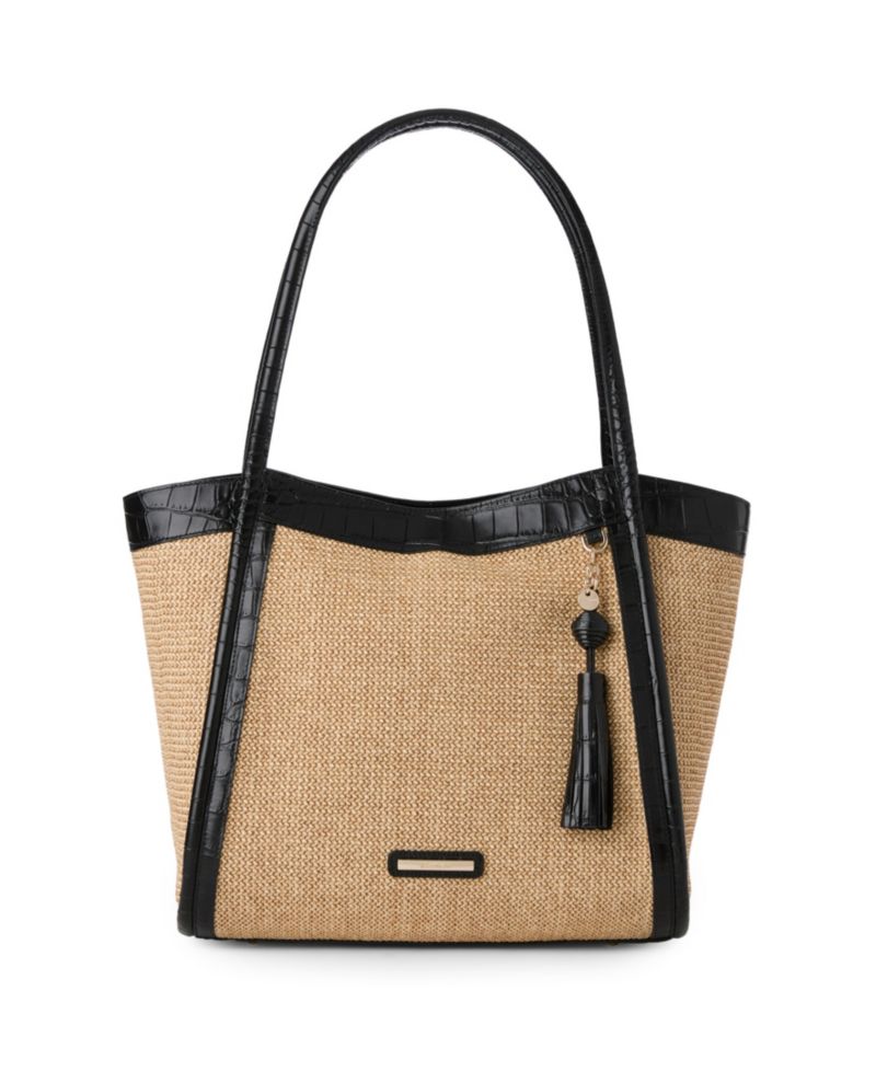 Bailee Folsom Medium Raffia Tote Bag